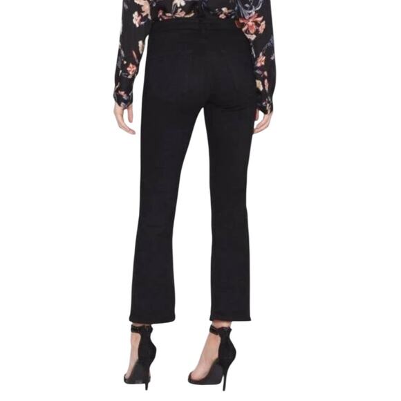 Joie Laney Crop Flare Jeans Black Denim Pants Size 26 Minimalist Retro - Picture 2 of 12